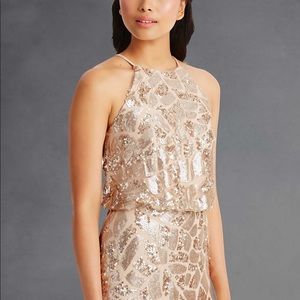 Donna Morgan Tiffany Dress in Rose Gold